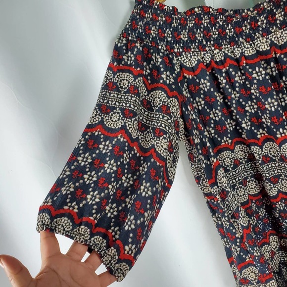 Knox Rose Art deco off shoulder Blouse Size XL - Picture 3 of 7